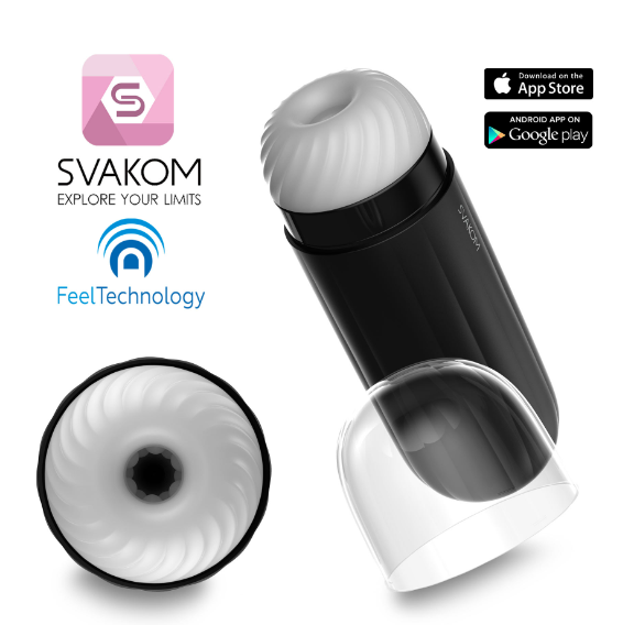 Review Âm đạo giả tự động điều khiển qua app điện thoại tương tác webcam - Svakom Sam Neo loại tốt
